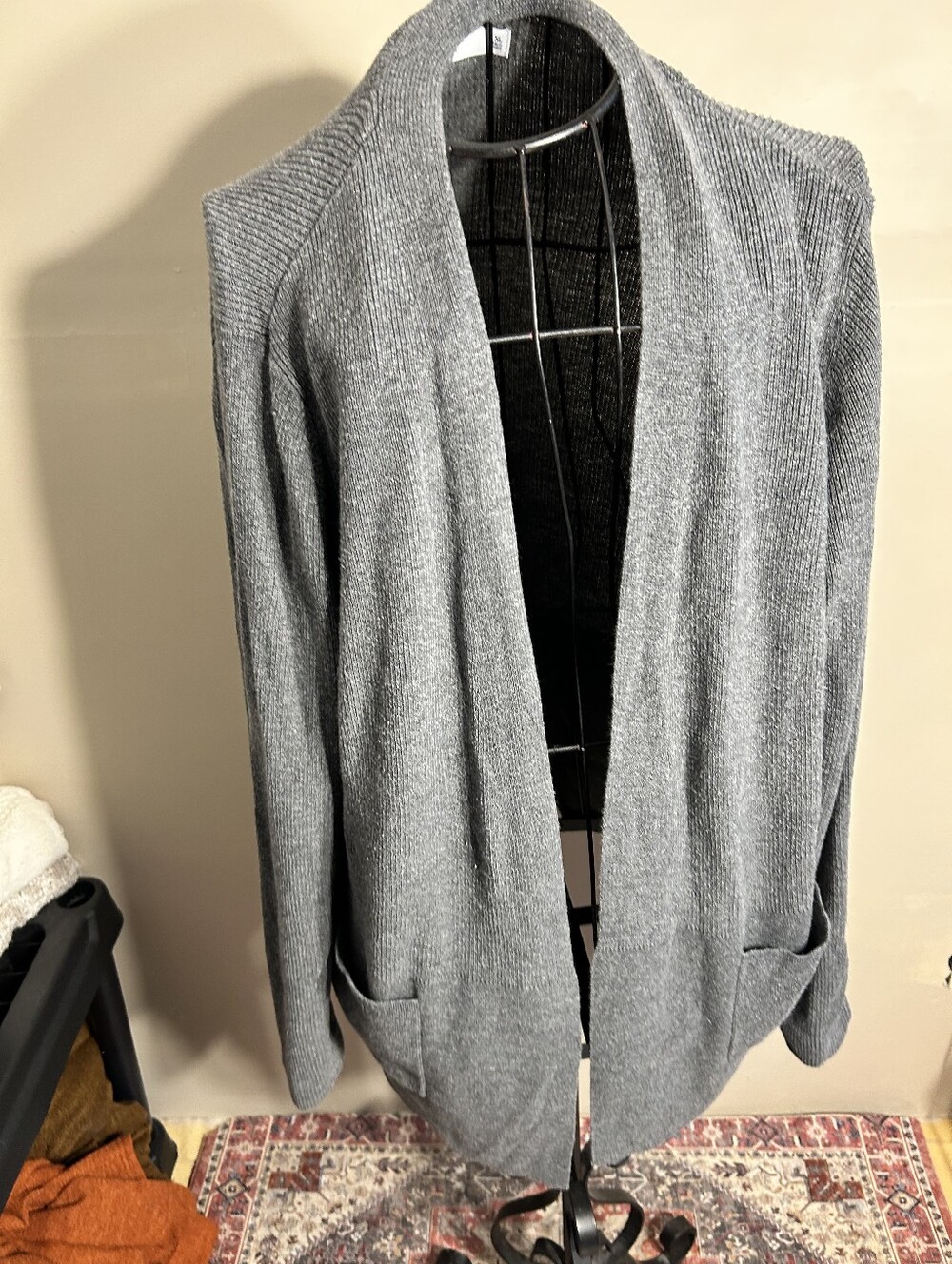 size extra large jacket coat womens career wear gray coverup cover up